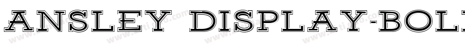 Ansley Display-Bold字体转换